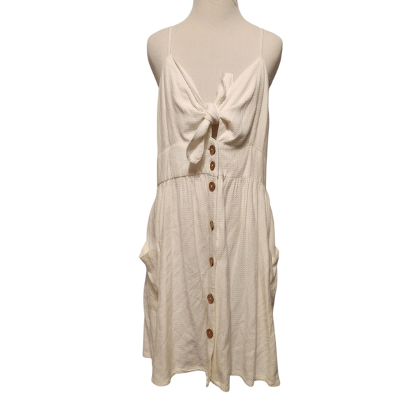 Roxy Under the Cali Sun Tie-Front Dress Size XL - Picture 2 of 8